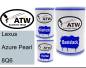 Preview: Lexus, Azure Pearl, 8Q6: 500ml Lackdose + 500ml Klarlack + 250ml Härter - Set, von ATW Autoteile West.